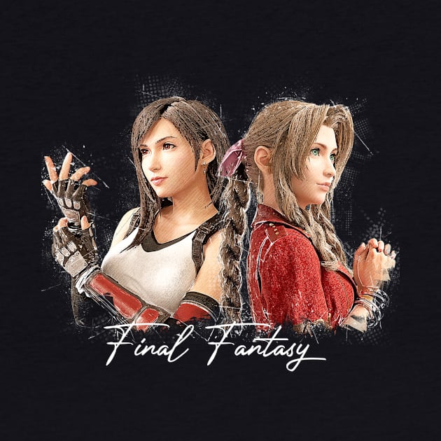 Tifa and Aerith Final Fantasy VII by Creativedy Stuff